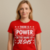 POWER WHITE ON RED